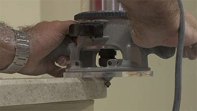 edge is ready to have a decorative finished edge