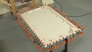 first layer of the edge buildup is complete